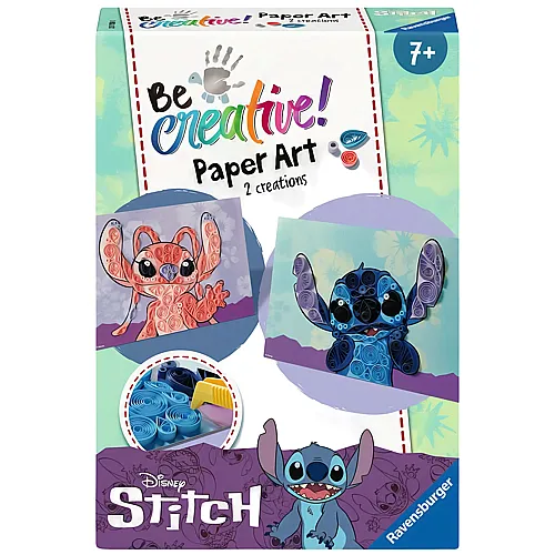 Ravensburger Be Creative Lilo & Stitch Bastelset Paper Art Quilling Stitch