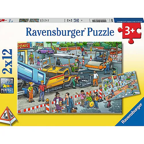 Ravensburger Puzzle Strassen-Baustelle (2x12)