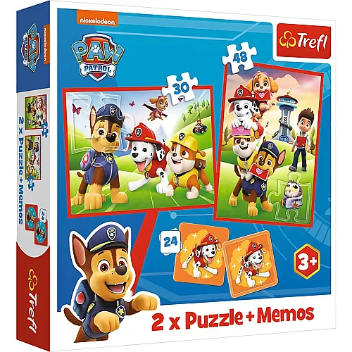 Trefl Puzzle 2in1 Paw Patrol plus Memos