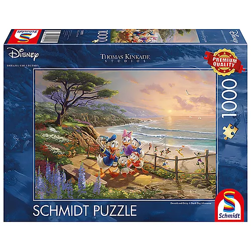 Schmidt Puzzle Thomas Kinkade Donald & Daisy A Duck Day Afternoon (1000Teile)