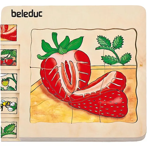 Beleduc Lagen Puzzle Erdbeere