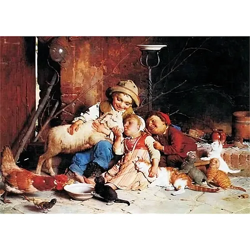 Gold Puzzle Gaetano Chierici Farmyard Rascals - 1000 Teile