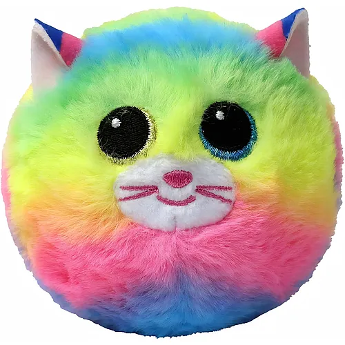 Ty Beanie Bouncers Gemma die Regenbogenkatze mit gr�nen und blauen Augen (8cm)