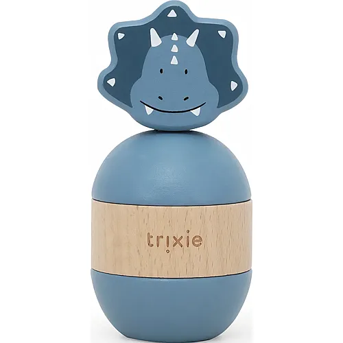 Trixie Rassel-Stapeltier aus Holz Triceratops