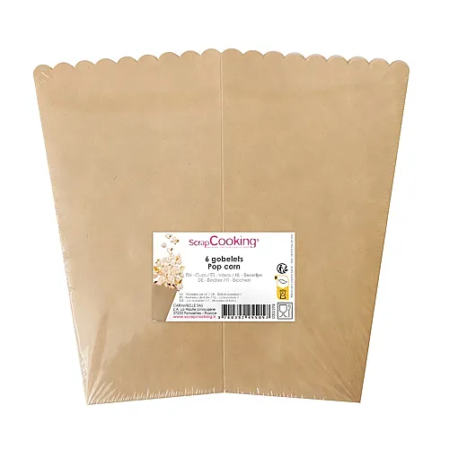 ScrapCooking Popcorn-Becher - 6 Teile