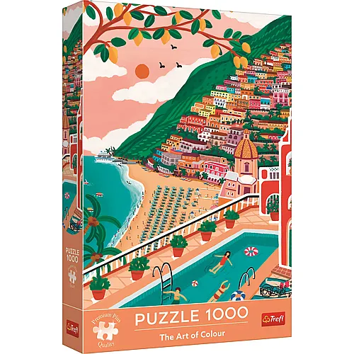 Trefl Puzzle The Art of Colour Positano, Italien - 1000 Teile
