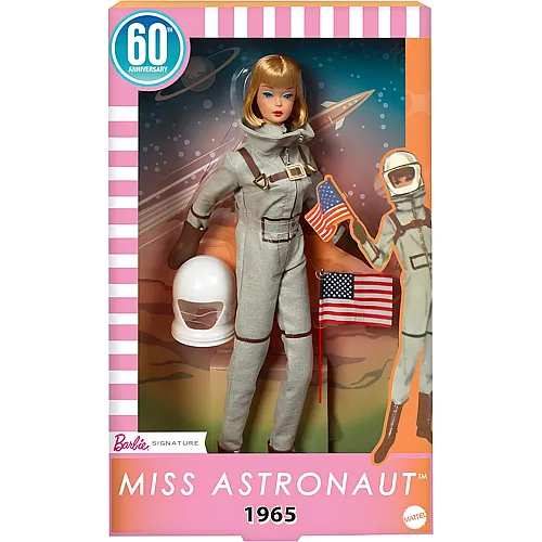 Miss Astronaut mit silberfarbenem Anzug 1965