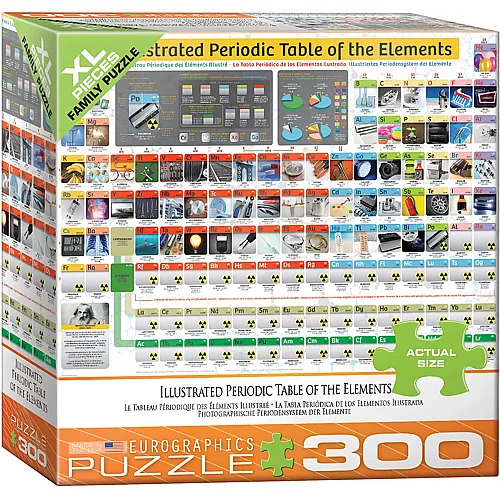 Eurographics Puzzle Illustriertes Periodensystem der Elemente - 300 Teile