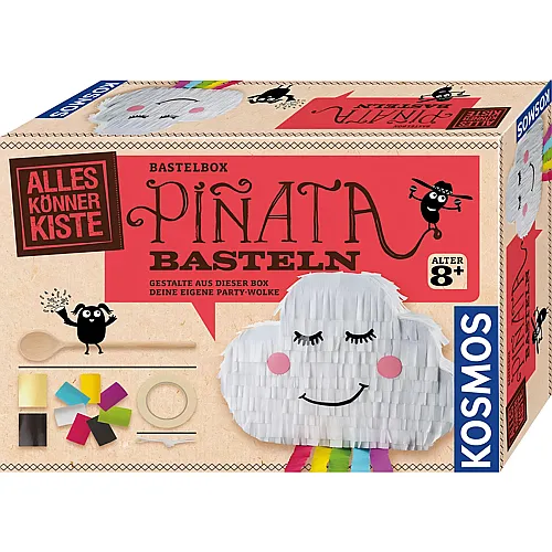Pipnata bastle eine Konfetti-Wolke
