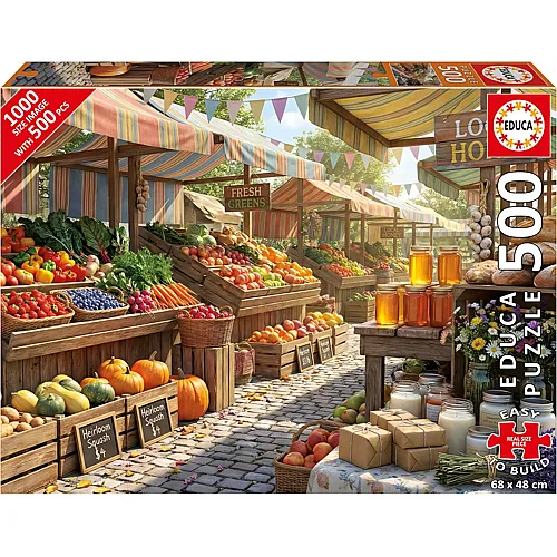 Educa Puzzle Sunny Farms Market (500Teile)