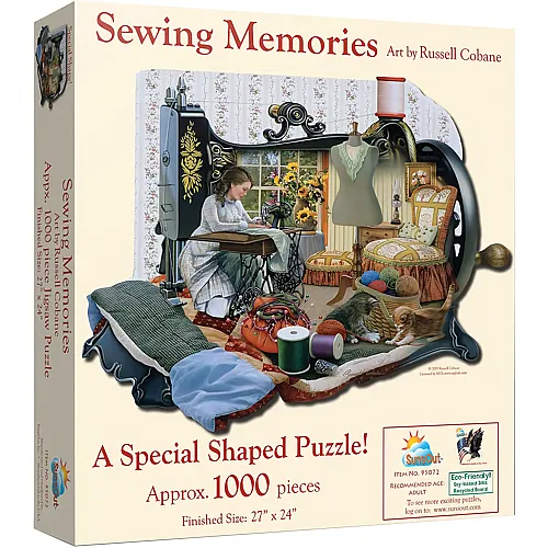 SunsOut Puzzle Russell Cobane Sewing Memories - 1000 Teile