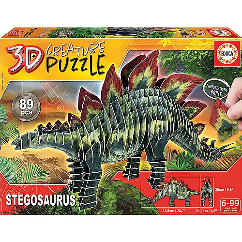 3D Stegosaurus 89Teile