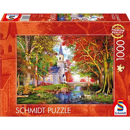 Kapelle im Herbstzauber 1000Teile