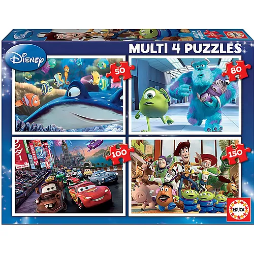 Educa Puzzle 4in1 Disney Motive (50/80/100/150)