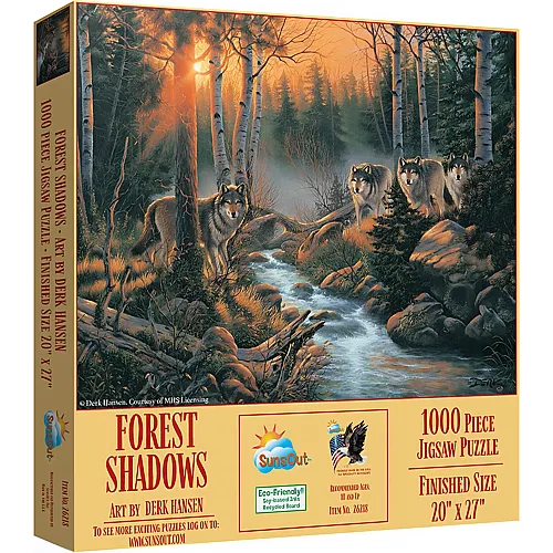 SunsOut Puzzle Derk Hansen Forest Shadows - 1000 Teile