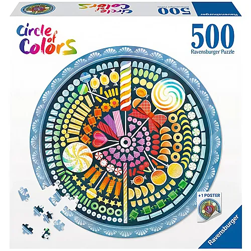 Ravensburger Puzzle Circle of Colors Candy (500Teile)