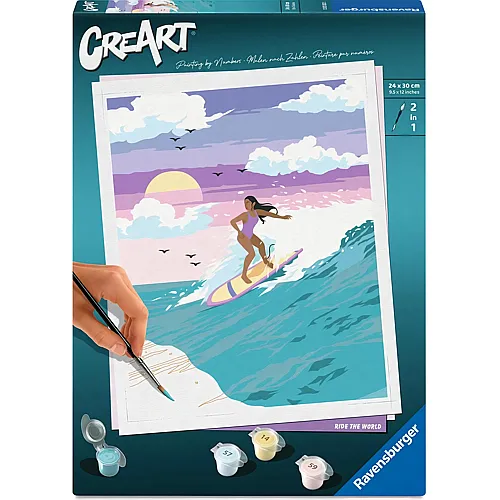 Ravensburger CreArt Malen nach Zahlen Wellenritt