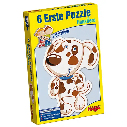 6 Erste Puzzles - Haustiere