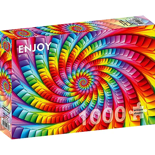 Enjoy Puzzle Psychedelic Rainbow Spiral - 1000 Teile