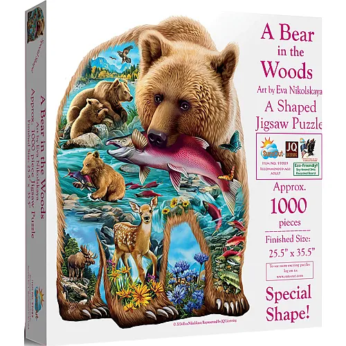 SunsOut Puzzle Eva Nikolskaya Ein B�r im Wald - 1000 Teile