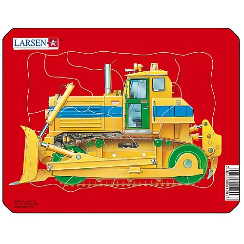 Larsen Puzzle Rahmenpuzzle - Bulldozer