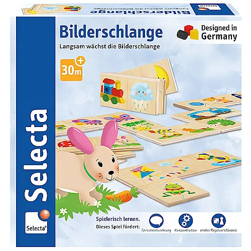 Selecta Spiele Legespiel Bilderschlange (20Teile)