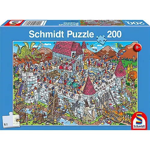 Schmidt Puzzle Blick in die Ritterburg (200Teile)