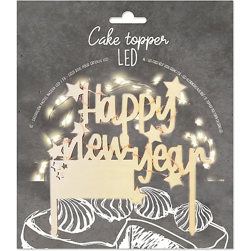 ScrapCooking LED Cake Topper - Happy New Year