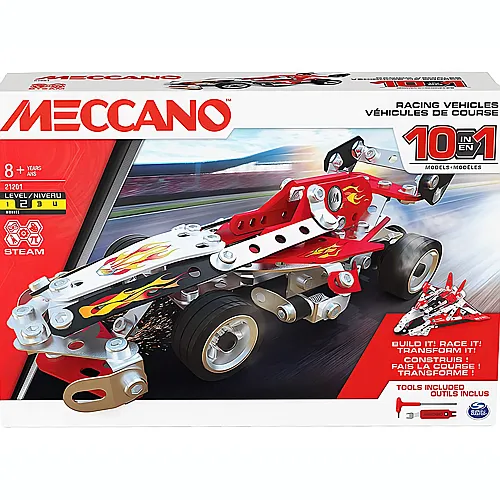 Meccano 10 Multimodell Racing Vehicles