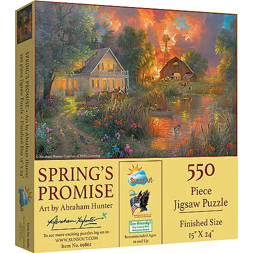 SunsOut Puzzle Abraham Hunter Springs Promise - 550 Teile