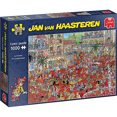 Jumbo Puzzle Jan van Haasteren Die Tomatenschlacht (1000Teile)