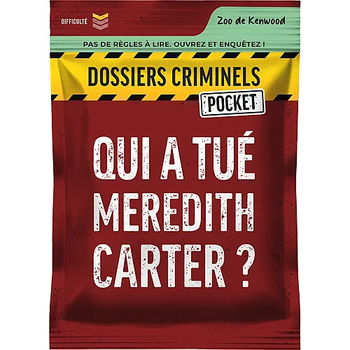 Platonia Dossiers Criminels Pocket #1 Qui A Tue Meredith Carter ? (fr
