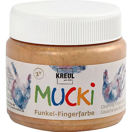 Fingerfarbe Gold Metallic - 150 ml