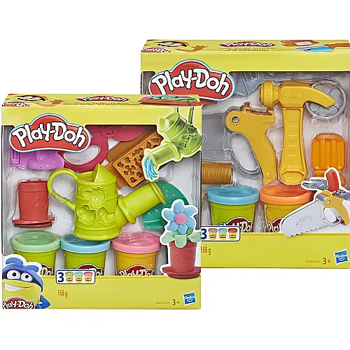Play-Doh Classic Spielsets Garten und Werkstatt