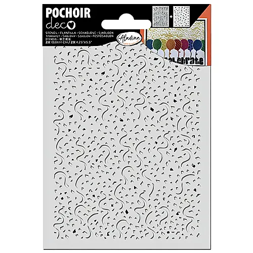 Schablone Papierkreationen Konfetti 2Teile