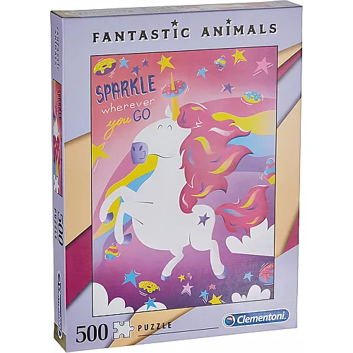 Clementoni Fantastic Animals Puzzle Einh�rner - 500 Teile