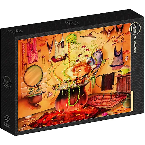 Grafika Puzzle Art Collection Fran�ois Ruyer Die Hexe im Bad (1000Teile)