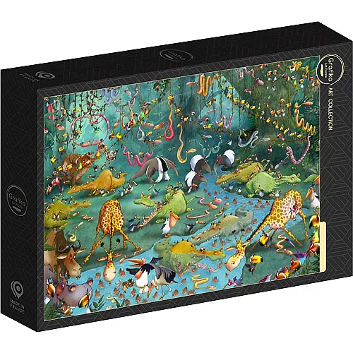 Grafika Puzzle Art Collection Fran�ois Ruyer: Jungle - 2000 Teile