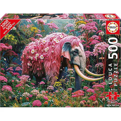 Educa Puzzle Floral Elephant (500Teile)