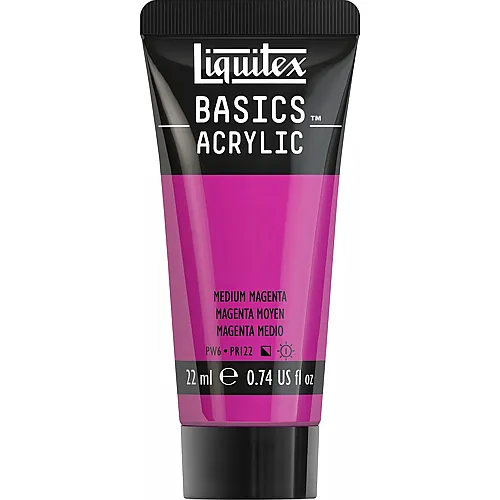 Liquitex Lqx Basics Acrylfarbe 22ml Tube Mittelmagenta
