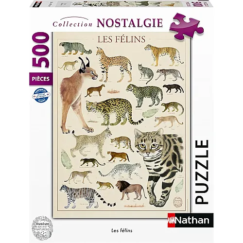 Katzen  Nationalmuseum f�r Naturgeschichte 500Teile