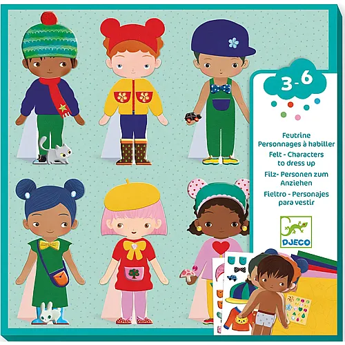 Djeco Stickercollage S�sse Kleider