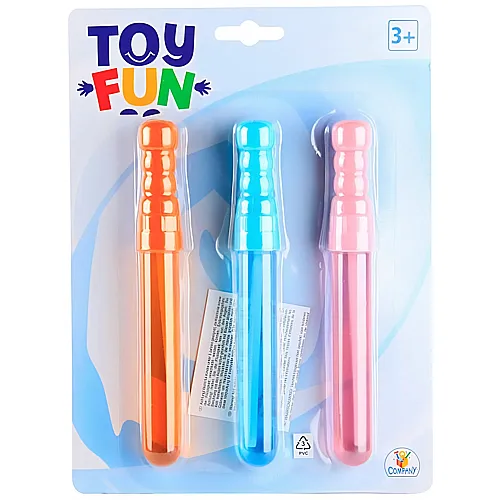 Toy Fun Seifenblasen Stab Mini (3Teile)