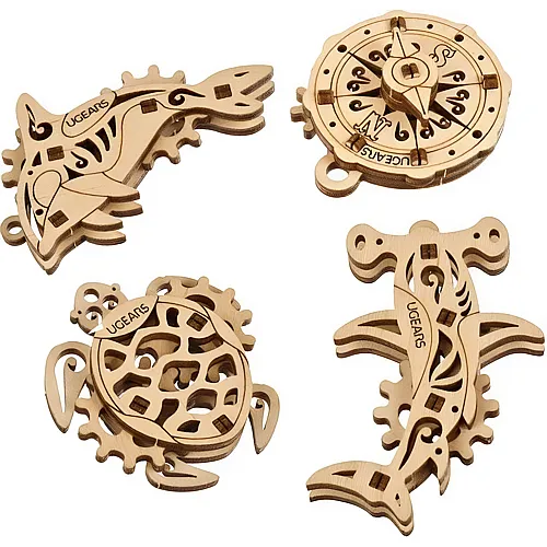 Ugears Model U-fidget Atlantisher Ozean X4 33st. (fr-de-en-pol-es-u