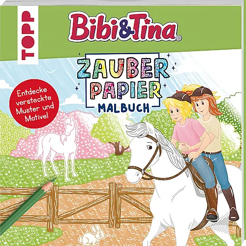 Frechverlag Zauberpapier Malbuch Bibi & Tina: Entdecke versteckte Muster und Motive!