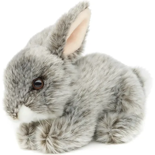 Hase liegend Grau 18cm