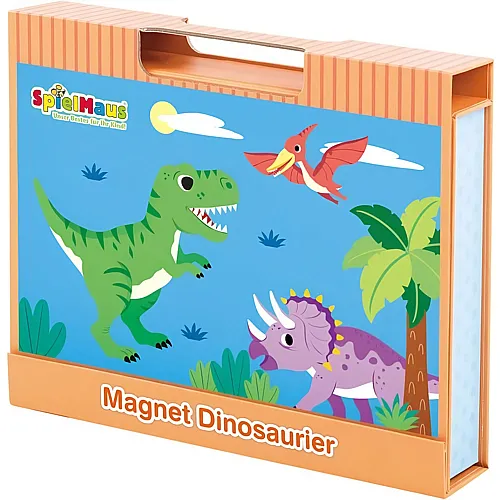 Spielmaus Magnet Puzzle-Box Dinosaurier (61Teile)