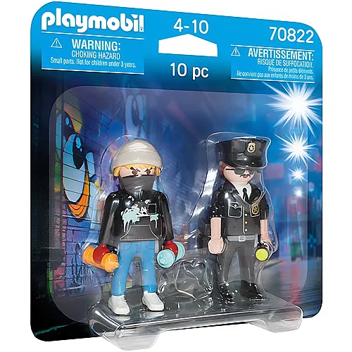 PLAYMOBIL City Action DuoPack Polizist und Sprayer (70822)
