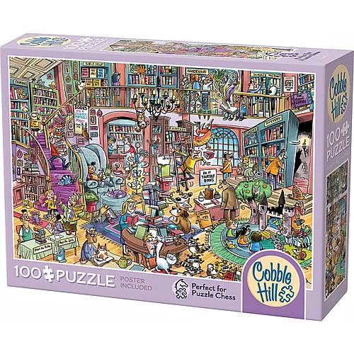Cobble Hill Puzzle 100 Teile XXL Teile - Bookshop Bedlam