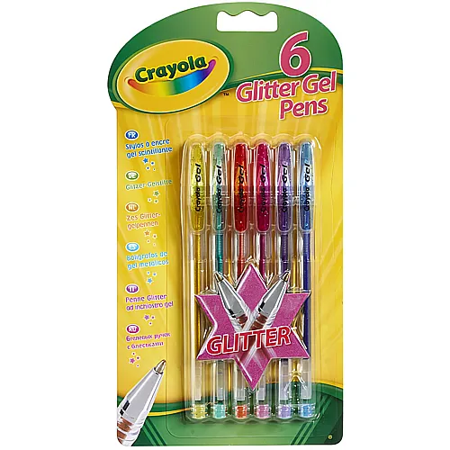 Crayola Glitzer Gelstifte (6Teile)